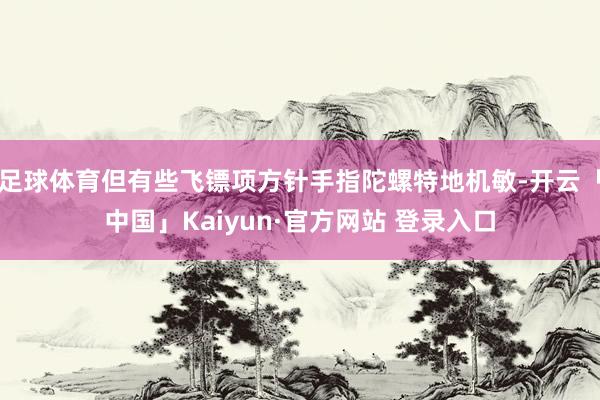 足球体育但有些飞镖项方针手指陀螺特地机敏-开云「中国」Kaiyun·官方网站 登录入口